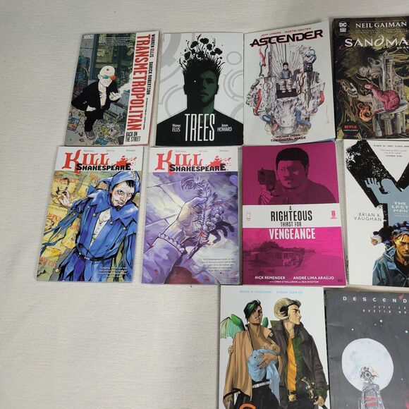 Graphic Novels Lot Manga Comic Book Books Plat Ascender Sandman Akira Happy - Picture 3 of 16